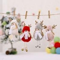 Christmas Decoration Supplies Plush Antlers Girl Pendant Creative New Plush Pendant main image 6