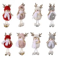 Christmas Decoration Supplies Plush Antlers Girl Pendant Creative New Plush Pendant main image 3