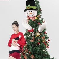 Christmas Decorations Christmas Tree Hug Tree Top Star Creative Cartoon Christmas Tree main image 4