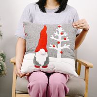 Christmas Ornaments Faceless Doll Tree Pillowcase Santa Claus Pillowcase Pillowcase main image 4
