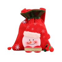 Décorations De Noël Sac Cadeau En Trois Dimensions Pour Enfants Poche Portable À Impression Rétro main image 6