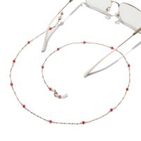 Fashion Handmade Chain Red Crystal Handmade Glasses Chain Mask Chain main image 4