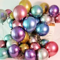 Air Floating Round Latex Balloon Decoration Party Layout 5 Inch Metal Balloon main image 3