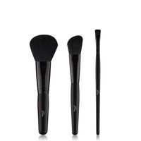 Wholesale Packaged Makeup Brush Set 3 Black Wooden Handle Makeup Set Beauty Makeup sku image 4