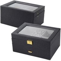 New Watch Box Leather Jewelry Box Wooden Jewelry Storage Box sku image 2