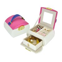 New Carrying Belt Jewelry Box Bracelet Packaging Box Leather Three-layer Jewelry Box sku image 3