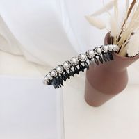 Pearl Headband Retro Rhinestone Wave Headband sku image 8