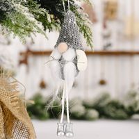 Knitted Hat Hanging Legs Forest Old Man Pendant Creative Faceless Doll Tree Ornaments sku image 2