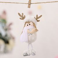 Christmas Decoration Supplies Plush Antlers Girl Pendant Creative New Plush Pendant sku image 6