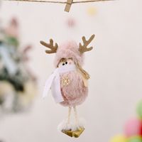 Christmas Decoration Supplies Plush Antlers Girl Pendant Creative New Plush Pendant sku image 4
