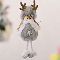 Christmas Decoration Supplies Plush Antlers Girl Pendant Creative New Plush Pendant sku image 7