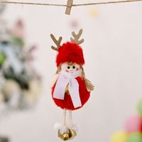 Christmas Decoration Supplies Plush Antlers Girl Pendant Creative New Plush Pendant sku image 1