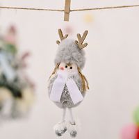 Christmas Decoration Supplies Plush Antlers Girl Pendant Creative New Plush Pendant sku image 8