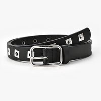 Ceinture Creuse De Style Punk Pour Dames Bouton Oeillet Carré Tout Assorti sku image 1