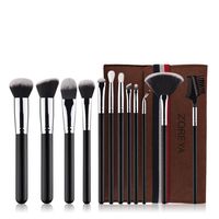 Make-up Pinsel Werkzeugset Schwarz Künstliche Faser Schwarz Holzgriff Make-up Pinsel Set main image 1