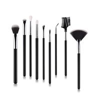 Make-up Pinsel Werkzeugset Schwarz Künstliche Faser Schwarz Holzgriff Make-up Pinsel Set main image 3