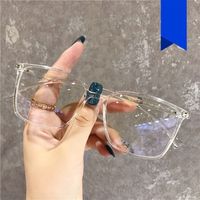Anti-blaulicht Einfache Quadratische Brille Rahmen Neue Flache Brille Rahmen main image 1
