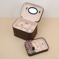Korean Multi-function Portable Cosmetic Case Multi-layer Makeup Tool Box Jewelry Storage Box main image 5