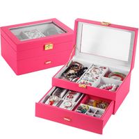 New Watch Box Leather Jewelry Box Wooden Jewelry Storage Box main image 1