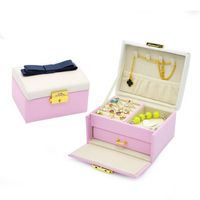 Cute Bowknot Double Drawer Type Box main image 2