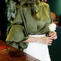 Women's Long Sleeve Blouses Bowknot Lady Commute Solid Color main image 2