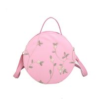 New Trendy Lace  Korean Fashion Simple One-shoulder Small Round Bag main image 5
