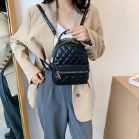 New Fashion All-match Texture Single-shoulder Messenger Multi-function Diamond Backpack main image 5