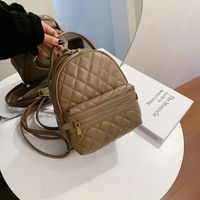 New Fashion All-match Texture Single-shoulder Messenger Multi-function Diamond Backpack main image 4