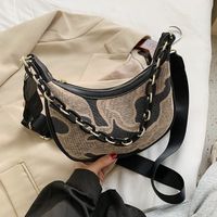 Popular New Trendy  Wild Lady Chain Armpit Bag sku image 2