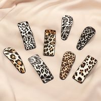 Clip Lateral Coreano Tocado Palabra Clip Flequillo Clip Leopardo Pico De Pato Horquilla Para Mujeres main image 1