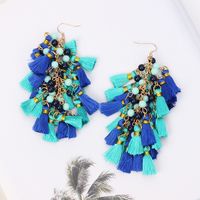 Fashion Exaggerated Multi-layer Tassel Earrings Wholesale main image 3