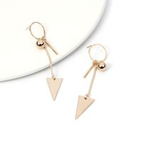 Fashion Geometric Circle Tassel Triangle Pendant Earrings main image 3
