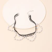 Mode Neue Perle Spitze Quaste Legierung Schlüsselbein Kette Halskette Für Frauen Großhandel main image 5