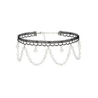 Mode Neue Perle Spitze Quaste Legierung Schlüsselbein Kette Halskette Für Frauen Großhandel main image 6