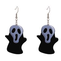 Halloween Funny Pumpkin Acrylic Earrings Little Witch Resin Earrings main image 5