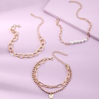 Jewelry Wholesale Fashion Simple Multi-layer Chain Geometric Bracelet Beaded Pearl Bracelet main image 4