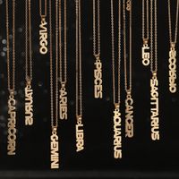 Fashion English Twelve Constellation Necklace Clavicle Chain Wholesale main image 3
