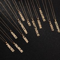Fashion English Twelve Constellation Necklace Clavicle Chain Wholesale main image 4