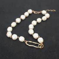 Fashion New Golden Pendant Shaped Pearl Necklace For Women Hot-saling main image 3