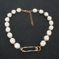 Fashion New Golden Pendant Shaped Pearl Necklace For Women Hot-saling main image 4