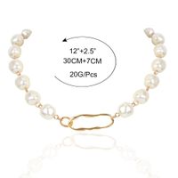 Fashion New Golden Pendant Shaped Pearl Necklace For Women Hot-saling main image 6