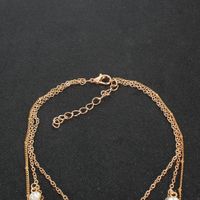 Retro Alloy Geometric Moon Pendant Diamond All-match Necklace For Women main image 5