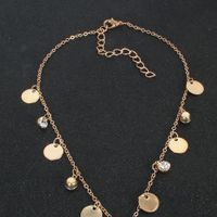Fashion New Geometric Golden Chain Diamond All-match Necklace For Ladies main image 4
