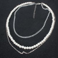 New Fashion Pearl Multilayer Chain Necklace Accessories main image 5