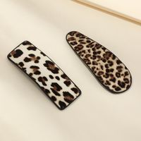 Korean Side Clip Headdress Word Clip Bangs Clip Leopard Duckbill Clip Hairpin For Women sku image 3