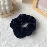 Hot Hair Ring 46 Color Gold Velvet Large Intestine Hair Ring Head Flower Hair Scrunchies sku image 10