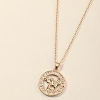 Fashion Twelve Constellation Necklace For Men And Women Symbol Gift Clavicle Chain sku image 3