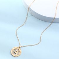 Fashion Twelve Constellation Necklace For Men And Women Symbol Gift Clavicle Chain sku image 5