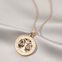 Fashion Twelve Constellation Necklace For Men And Women Symbol Gift Clavicle Chain sku image 7