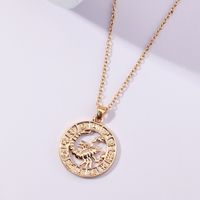 Fashion Twelve Constellation Necklace For Men And Women Symbol Gift Clavicle Chain sku image 8